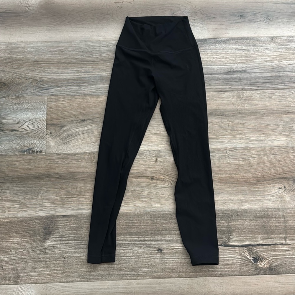 lululemon ribbed align leggings 25 in size 2